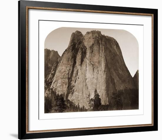 Cathedral Rock - Yosemite, California, 1861-Carleton Watkins-Framed Art Print