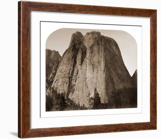 Cathedral Rock - Yosemite, California, 1861-Carleton Watkins-Framed Art Print