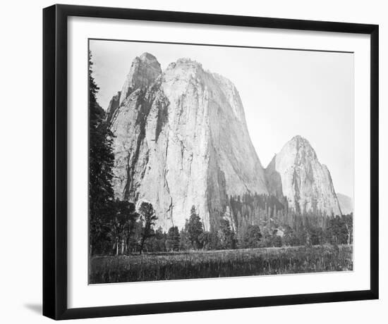 Cathedral Rock, Yosemite-Carleton E Watkins-Framed Giclee Print