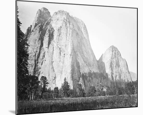 Cathedral Rock, Yosemite-Carleton E Watkins-Mounted Giclee Print