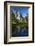 Cathedral Rocks Reflected in a Pond and Deer, Yosemite NP, California-David Wall-Framed Photographic Print