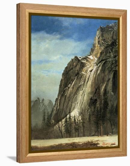 Cathedral Rocks, Yosemite, C.1872-Albert Bierstadt-Framed Premier Image Canvas