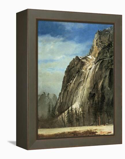 Cathedral Rocks, Yosemite, C.1872-Albert Bierstadt-Framed Premier Image Canvas