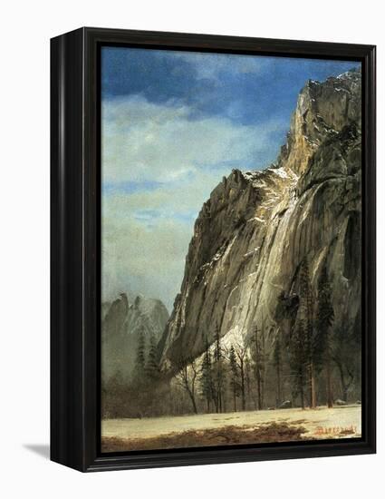 Cathedral Rocks, Yosemite, C.1872-Albert Bierstadt-Framed Premier Image Canvas