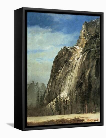 Cathedral Rocks, Yosemite, C.1872-Albert Bierstadt-Framed Premier Image Canvas