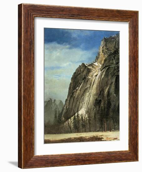 Cathedral Rocks, Yosemite, C.1872-Albert Bierstadt-Framed Giclee Print