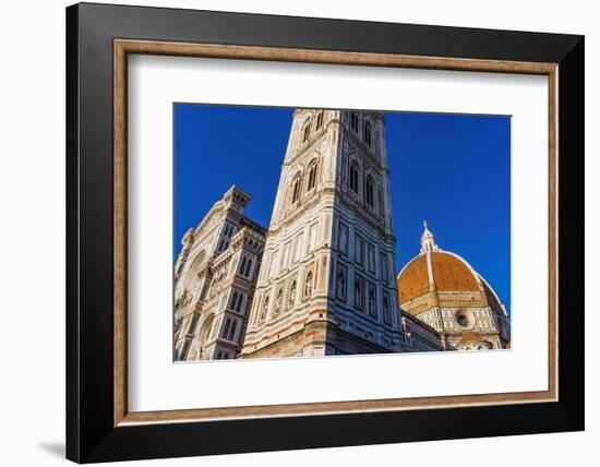 Cathedral Santa Maria del Fiore, Giotto Bell Tower, Tuscany, Italy-Nico Tondini-Framed Photographic Print