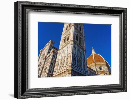 Cathedral Santa Maria del Fiore, Giotto Bell Tower, Tuscany, Italy-Nico Tondini-Framed Photographic Print