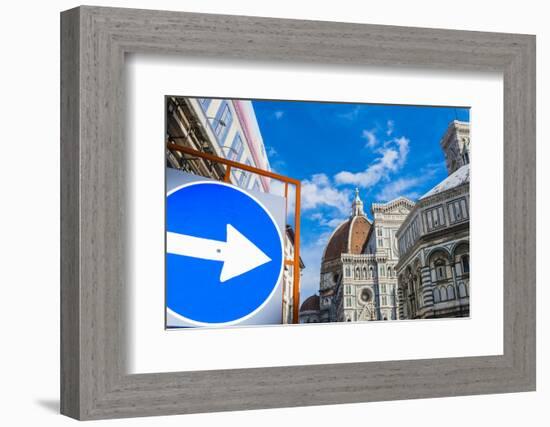 Cathedral Santa Maria del Fiore, Piazza del Duomo, Tuscany, Italy-Nico Tondini-Framed Photographic Print