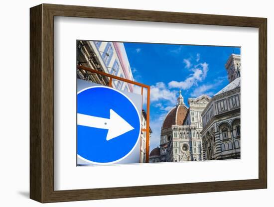 Cathedral Santa Maria del Fiore, Piazza del Duomo, Tuscany, Italy-Nico Tondini-Framed Photographic Print