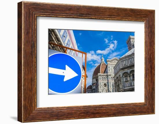 Cathedral Santa Maria del Fiore, Piazza del Duomo, Tuscany, Italy-Nico Tondini-Framed Photographic Print