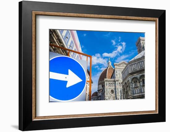 Cathedral Santa Maria del Fiore, Piazza del Duomo, Tuscany, Italy-Nico Tondini-Framed Photographic Print