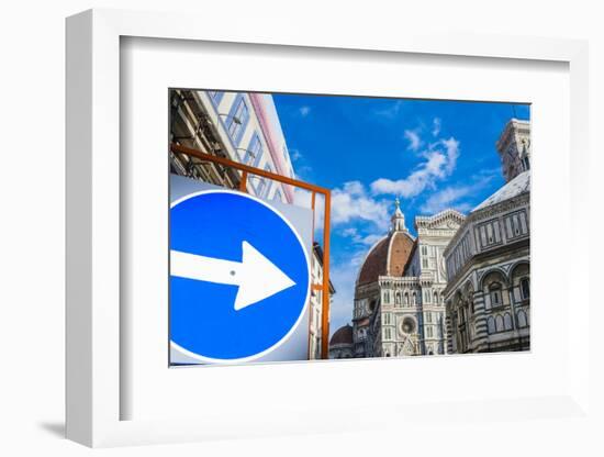 Cathedral Santa Maria del Fiore, Piazza del Duomo, Tuscany, Italy-Nico Tondini-Framed Photographic Print