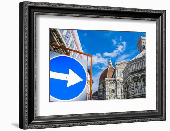 Cathedral Santa Maria del Fiore, Piazza del Duomo, Tuscany, Italy-Nico Tondini-Framed Photographic Print