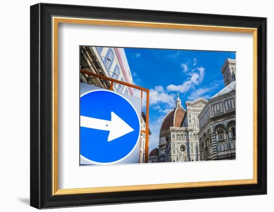 Cathedral Santa Maria del Fiore, Piazza del Duomo, Tuscany, Italy-Nico Tondini-Framed Photographic Print