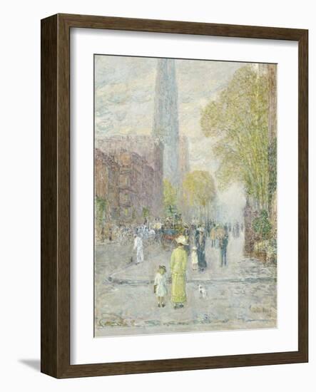 Cathedral Spires, Spring Morning, 1909-Childe Hassam-Framed Giclee Print