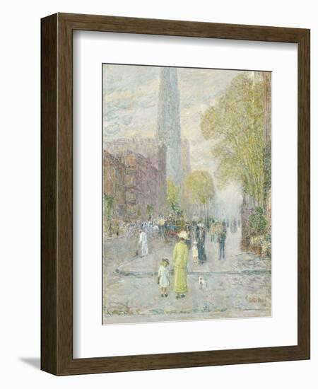 Cathedral Spires, Spring Morning, 1909-Childe Hassam-Framed Giclee Print