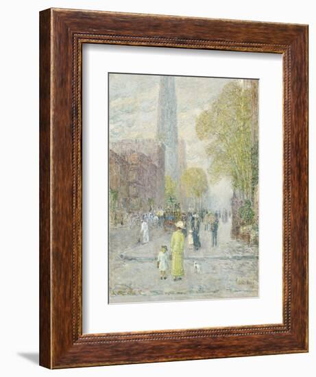 Cathedral Spires, Spring Morning, 1909-Childe Hassam-Framed Giclee Print