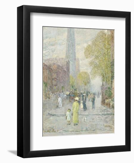 Cathedral Spires, Spring Morning, 1909-Childe Hassam-Framed Giclee Print