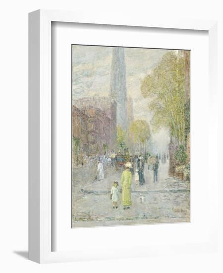 Cathedral Spires, Spring Morning, 1909-Childe Hassam-Framed Giclee Print