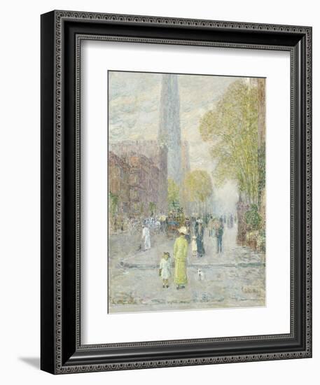 Cathedral Spires, Spring Morning, 1909-Childe Hassam-Framed Giclee Print