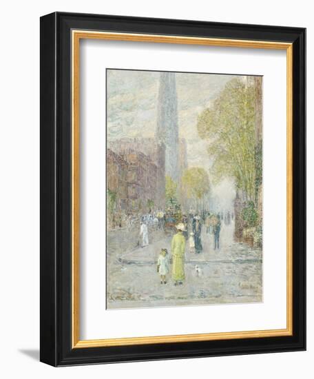 Cathedral Spires, Spring Morning, 1909-Childe Hassam-Framed Giclee Print