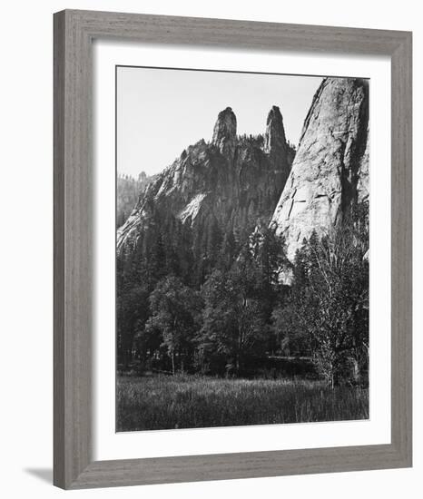 Cathedral Spires, Yosemite-Carleton E Watkins-Framed Giclee Print