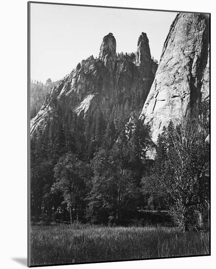 Cathedral Spires, Yosemite-Carleton E Watkins-Mounted Giclee Print