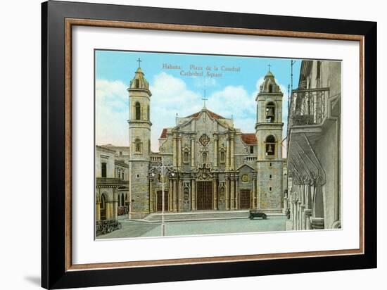 Cathedral Square, Havana, Cuba-null-Framed Art Print