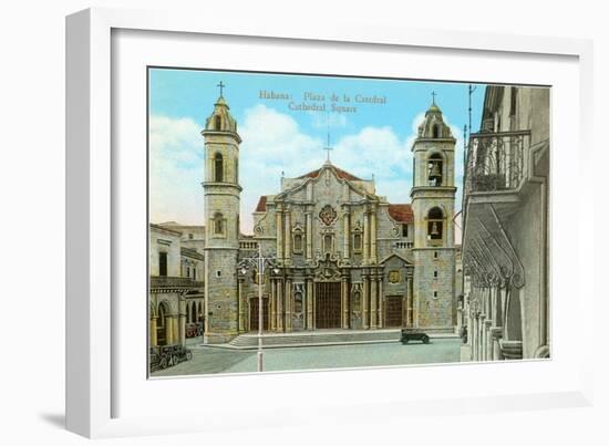 Cathedral Square, Havana, Cuba-null-Framed Art Print