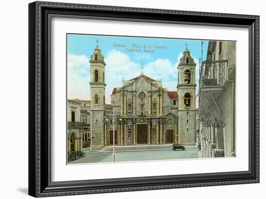 Cathedral Square, Havana, Cuba-null-Framed Art Print