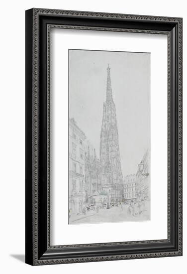 Cathedral St Stephan in Vienna-Rudolph von Alt-Framed Collectable Print