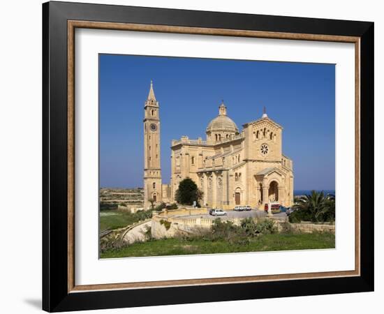 Cathedral Ta Pinu Near Gharb, Gozo, Malta, Mediterranean, Europe-Hans Peter Merten-Framed Photographic Print