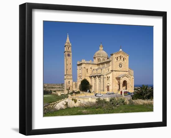 Cathedral Ta Pinu Near Gharb, Gozo, Malta, Mediterranean, Europe-Hans Peter Merten-Framed Photographic Print