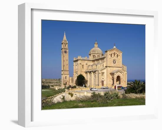 Cathedral Ta Pinu Near Gharb, Gozo, Malta, Mediterranean, Europe-Hans Peter Merten-Framed Photographic Print