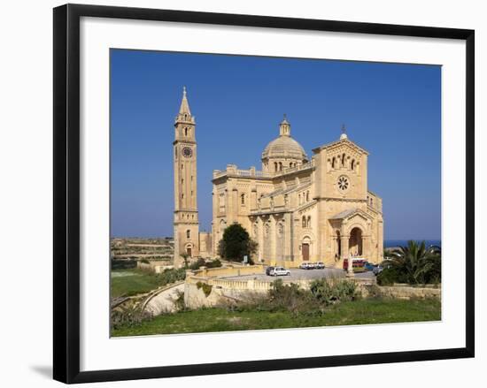 Cathedral Ta Pinu Near Gharb, Gozo, Malta, Mediterranean, Europe-Hans Peter Merten-Framed Photographic Print