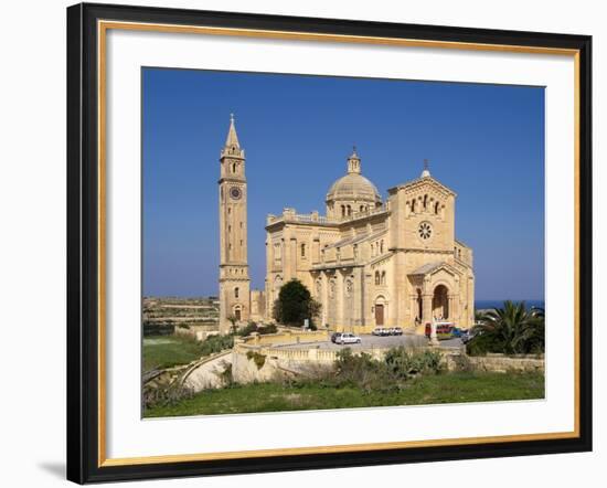 Cathedral Ta Pinu Near Gharb, Gozo, Malta, Mediterranean, Europe-Hans Peter Merten-Framed Photographic Print