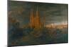 Cathedrale (A Town on a River)-Karl Friedrich Schinkel-Mounted Giclee Print