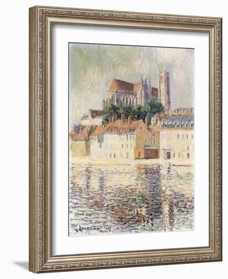 Cathedrale d'Auxerre-Gustave Loiseau-Framed Giclee Print