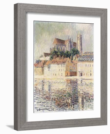 Cathedrale D'Auxerre-Gustave Loiseau-Framed Giclee Print