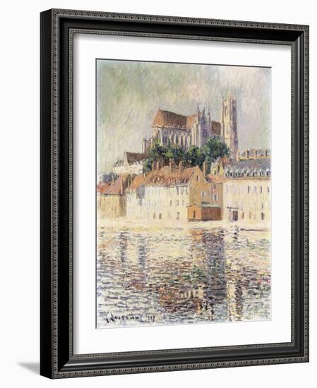 Cathedrale D'Auxerre-Gustave Loiseau-Framed Giclee Print