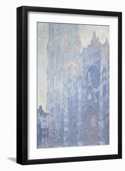 Cathédrale de Rouen. Le portail et la tour Saint-Romain, effet du matin, harmonie blanche-Claude Monet-Framed Giclee Print