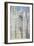 Cathédrale de Rouen, le portail et la tour Saint Romain, plein soleil, harmonie bleue et or-Claude Monet-Framed Giclee Print