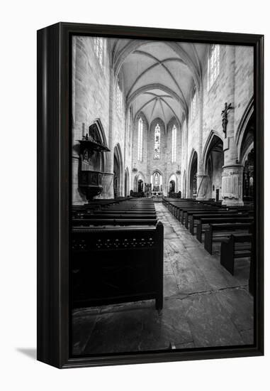 Cathédrale Saint-Sacerdos, Sarlat-la-Canéda, Perigord Noir, region Aquitain-Klaus Neuner-Framed Premier Image Canvas