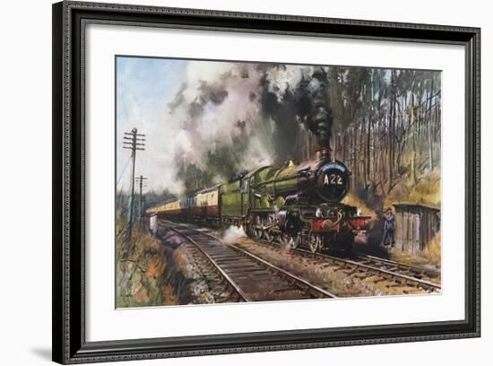 Cathedrals Express-Terence Cuneo-Framed Premium Giclee Print