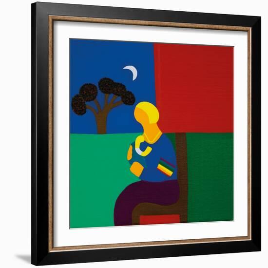 Catherine And Her First Grandchild-Cristina Rodriguez-Framed Giclee Print