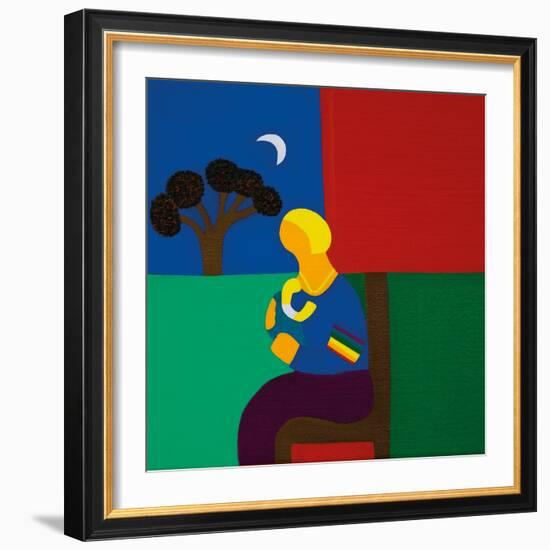 Catherine And Her First Grandchild-Cristina Rodriguez-Framed Giclee Print