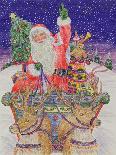 Father Christmas Loading His Sleigh (W/C on Paper)-Catherine Bradbury-Giclee Print