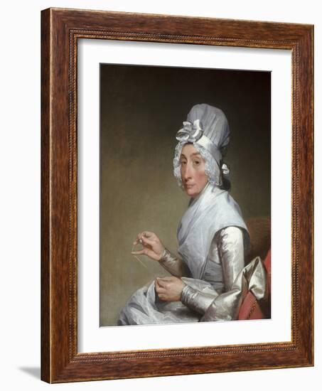 Catherine Brass Yates (Mrs. Richard Yates), 1793-94-Gilbert Stuart-Framed Giclee Print