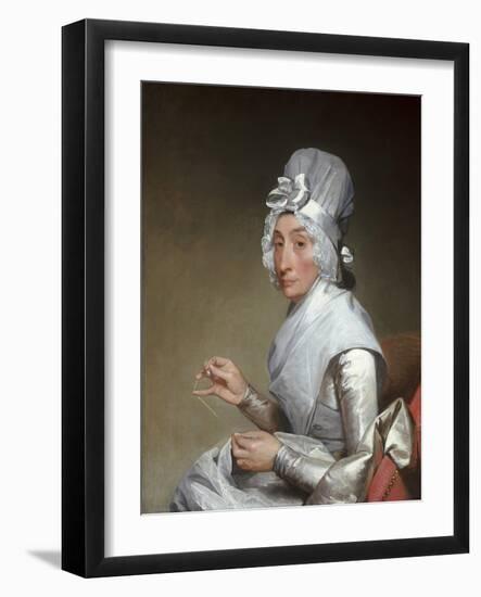 Catherine Brass Yates (Mrs. Richard Yates), 1793-94-Gilbert Stuart-Framed Giclee Print